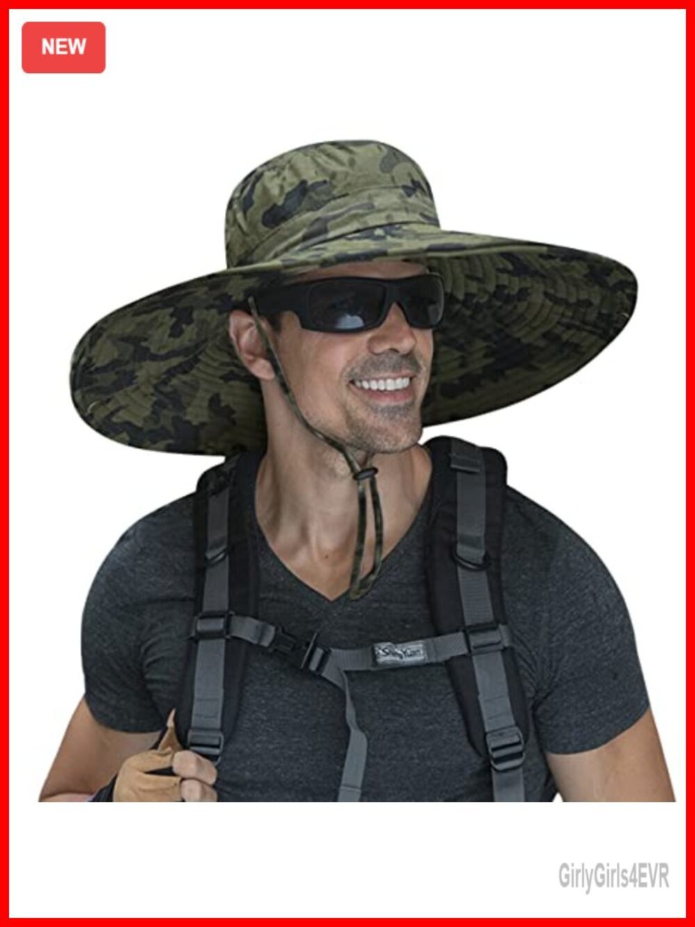 Wide Brim Sun Hat Bucket Safari Fishing Hat for Hiking Garden Lawn Work Camping